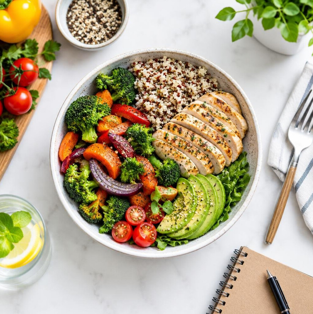 Healthy meal prepared for a corporate wellness nutrition workshop
