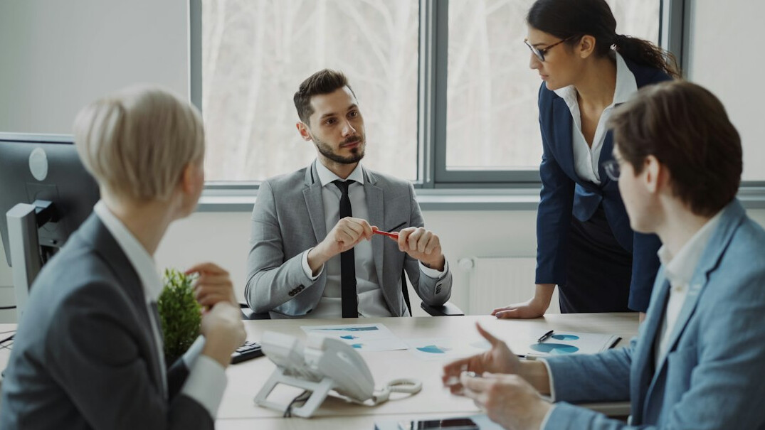 business team discussion